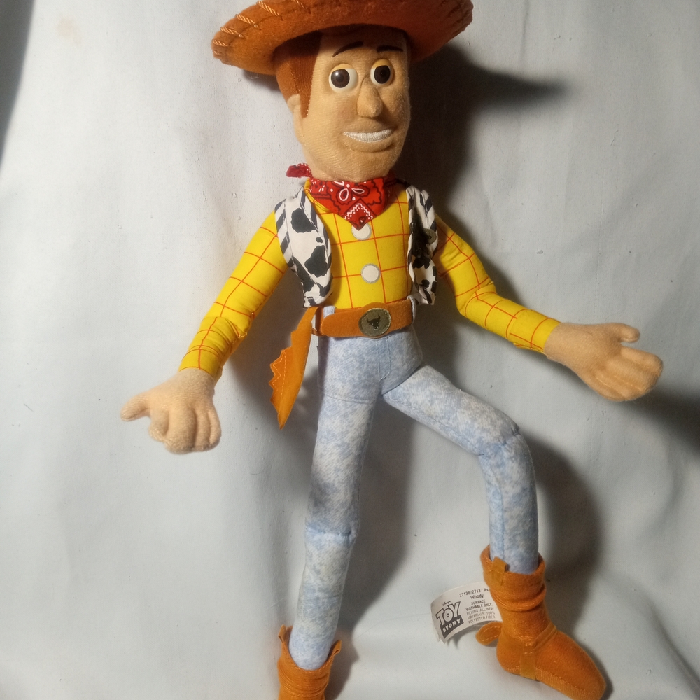 Disney Store Woody 17" Poseable Plush - Wired Bendable Limbs - Toy Story